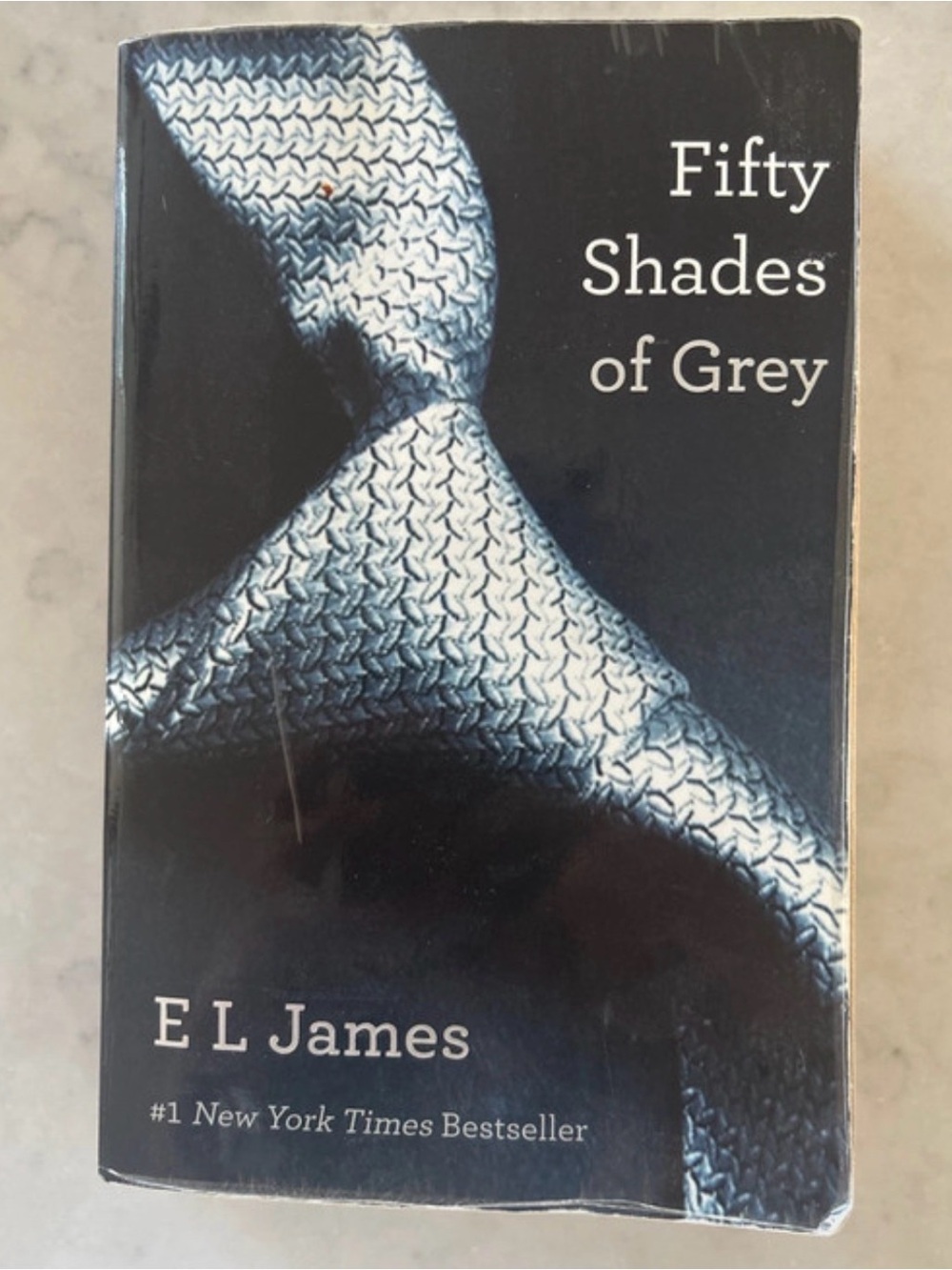 Fifty Shades of Grey by E L James - Black & Silver Cover